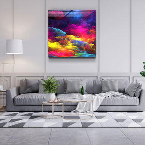 ・"Color Puff"・Glass Wall Art - ArtDesigna Glass Printing Wall Art