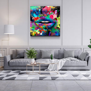 ・"Abstract Lips"・Glass Wall Art - ArtDesigna Glass Printing Wall Art