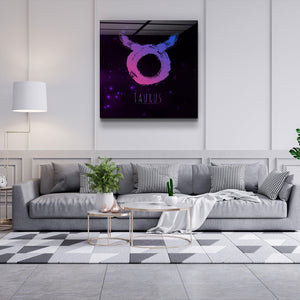 ."Zodiac V2 - Taurus". Glass Wall Art - ArtDesigna Glass Printing Wall Art