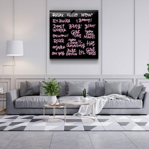 ・"Words and Words"・Glass Wall Art - ArtDesigna Glass Printing Wall Art