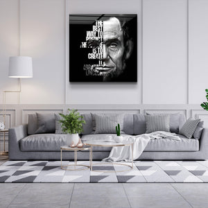・"Abraham Lincoln "・Designers Collection Glass Wall Art - ArtDesigna Glass Printing Wall Art