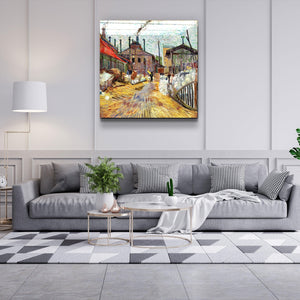 ."The Factory (1887) by Vincent Van Gogh". Glass Wall Art - ArtDesigna Glass Printing Wall Art