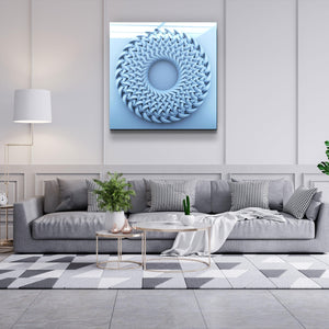 ."Abstract Circular Knitting". Designer's Collection Glass Wall Art - ArtDesigna Glass Printing Wall Art