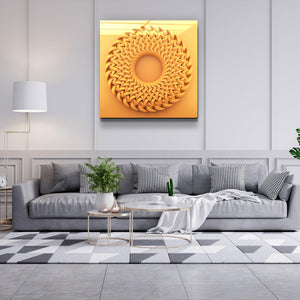 ."Abstract Circular Knitting V2". Designer's Collection Glass Wall Art - ArtDesigna Glass Printing Wall Art