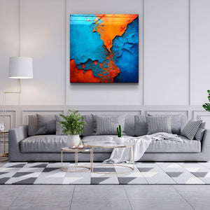 ."Cracked Wall". Designer's Collection Glass Wall Art - ArtDesigna Glass Printing Wall Art
