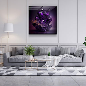 ."Amethyst - Purple". Designer's Collection Glass the Wood Art - ArtDesigna Glass Printing Wall Art