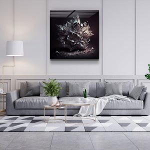 ."Amethyst - White". Designer's Collection Glass the Wood Art - ArtDesigna Glass Printing Wall Art