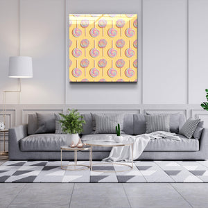 ."Retro Lollipops". Contemporary Collection Glass Wall Art - ArtDesigna Glass Printing Wall Art