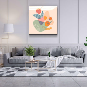 ."Terracota Abstract Flowers V3". Designer's Collection Glass Wall Art - ArtDesigna Glass Printing Wall Art