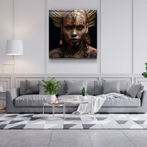 ."Woman Warriors 1". Secret World Collection Glass Wall Art - ArtDesigna Glass Printing Wall Art