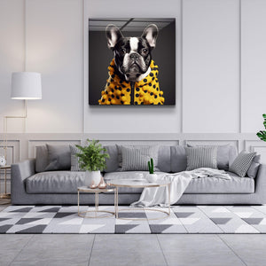 ."Stylish Dogs - V3". Designer's Collection Glass Wall Art - ArtDesigna Glass Printing Wall Art