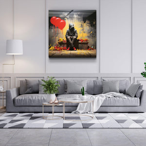 ."Waiting For a Long Time". Designers Collection Glass Wall Art - ArtDesigna Glass Printing Wall Art