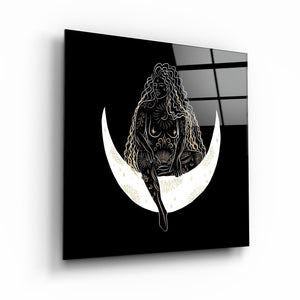 ."Moon Modern V1". Designer's Collection Glass Wall Art - ArtDesigna Glass Printing Wall Art