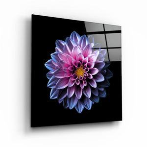 ・"Purple Flower"・Glass Wall Art - ArtDesigna Glass Printing Wall Art