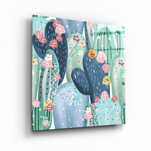・"Cactus"・Glass Wall Art - ArtDesigna Glass Printing Wall Art
