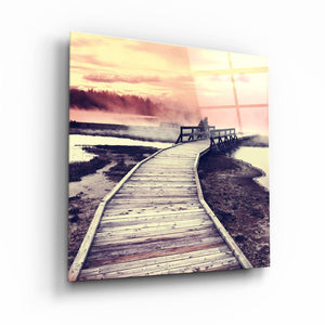 ・"Sunset Landscape 2"・Glass Wall Art - ArtDesigna Glass Printing Wall Art