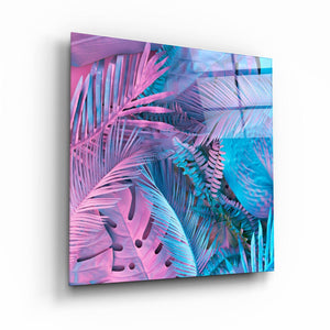 ・"Tropical Leaves"・Glass Wall Art - ArtDesigna Glass Printing Wall Art