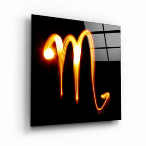 ."Scorpio Zodiac Symbol". Glass Wall Art - ArtDesigna Glass Printing Wall Art