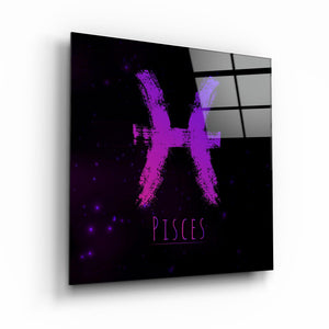 ."Zodiac V2 - Pisces". Glass Wall Art - ArtDesigna Glass Printing Wall Art