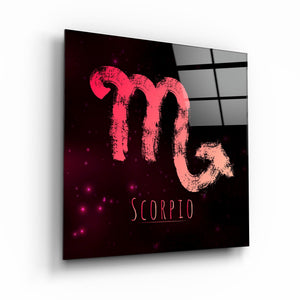 ."Zodiac V2 - Scorpio". Glass Wall Art - ArtDesigna Glass Printing Wall Art