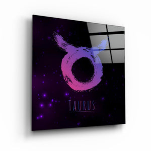."Zodiac V2 - Taurus". Glass Wall Art - ArtDesigna Glass Printing Wall Art