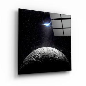 ・"Moon and Earth"・Glass Wall Art - ArtDesigna Glass Printing Wall Art