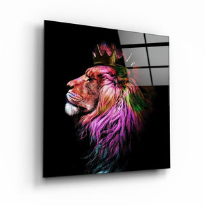 The King | Designer's Collection Glass Wall Art - Artdesigna