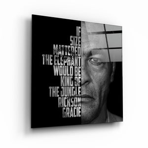 ・"Rickson Gracie"・Designers Collection Glass Wall Art - ArtDesigna Glass Printing Wall Art