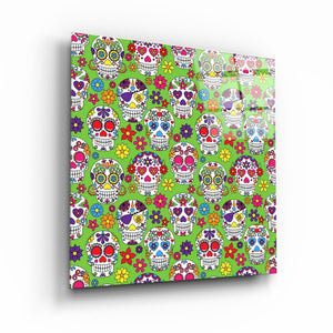 ・"Latino Skulls"・Glass Wall Art - ArtDesigna Glass Printing Wall Art