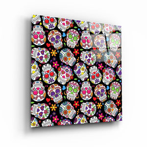 ・"Latino Skulls V2"・Glass Wall Art - ArtDesigna Glass Printing Wall Art