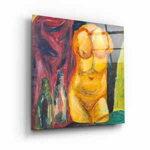 ・"The Body 2"・Hand-Drawn Image - Glass Wall Art - ArtDesigna Glass Printing Wall Art