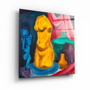 ・"The Body"・Hand-Drawn Image - Glass Wall Art - ArtDesigna Glass Printing Wall Art