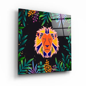 ・"Animal Republic-Lion"・Designers Collection Glass Wall Art - ArtDesigna Glass Printing Wall Art