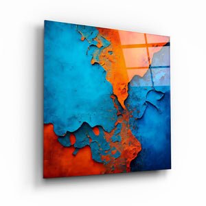 ."Cracked Wall". Designer's Collection Glass Wall Art - ArtDesigna Glass Printing Wall Art