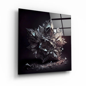 ."Amethyst - White". Designer's Collection Glass the Wood Art - ArtDesigna Glass Printing Wall Art