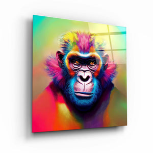 ."Color Monkey". Designer's Collection Glass Wall Art - ArtDesigna Glass Printing Wall Art