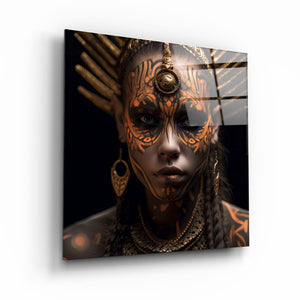 ."Woman Warriors 2". Secret World Collection Glass Wall Art - ArtDesigna Glass Printing Wall Art