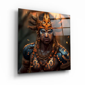 ."Warriors 1". Secret World Collection Glass Wall Art - ArtDesigna Glass Printing Wall Art