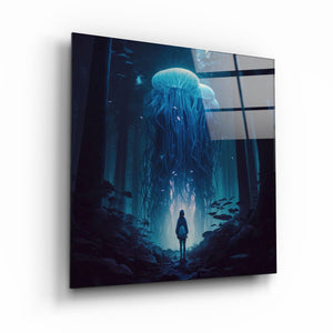 ."Alone in the Secret Forest V1". Glass Wall Art - ArtDesigna Glass Printing Wall Art