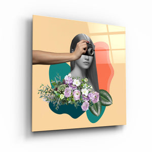 ."Photo Shoot - Retro". Contemporary Collection Glass Wall Art - ArtDesigna Glass Printing Wall Art