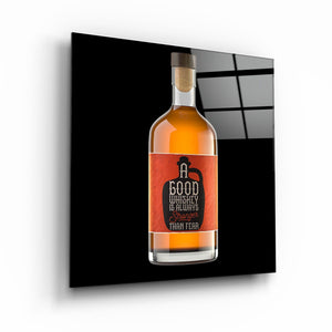 ."Whiskey Bottle". Glass Wall Art - ArtDesigna Glass Printing Wall Art