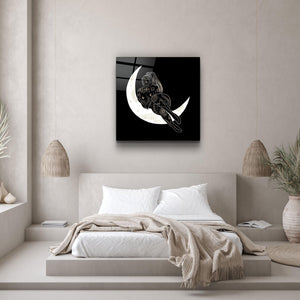 ."Moon Modern V3". Designer's Collection Glass Wall Art - ArtDesigna Glass Printing Wall Art