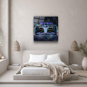 ."AlpineF1 Team". Designer's Collection Glass Wall Art - ArtDesigna Glass Printing Wall Art