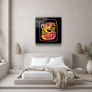 ・"Ganesha Illustration"・Glass Wall Art - ArtDesigna Glass Printing Wall Art