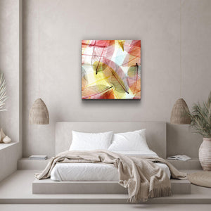 ・"Colored Leaves"・Glass Wall Art - ArtDesigna Glass Printing Wall Art