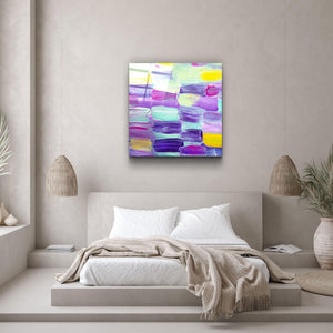 ・"Pinkastone"・Glass Wall Art - ArtDesigna Glass Printing Wall Art