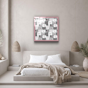 ・"Cats"・Glass Wall Art - ArtDesigna Glass Printing Wall Art