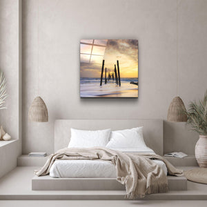 ・"Ruined Dock"・Glass Wall Art - ArtDesigna Glass Printing Wall Art