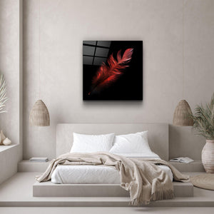 ・"Colorful Feather"・Glass Wall Art - ArtDesigna Glass Printing Wall Art