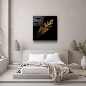 ・"Colorful Feather"・Glass Wall Art - ArtDesigna Glass Printing Wall Art
